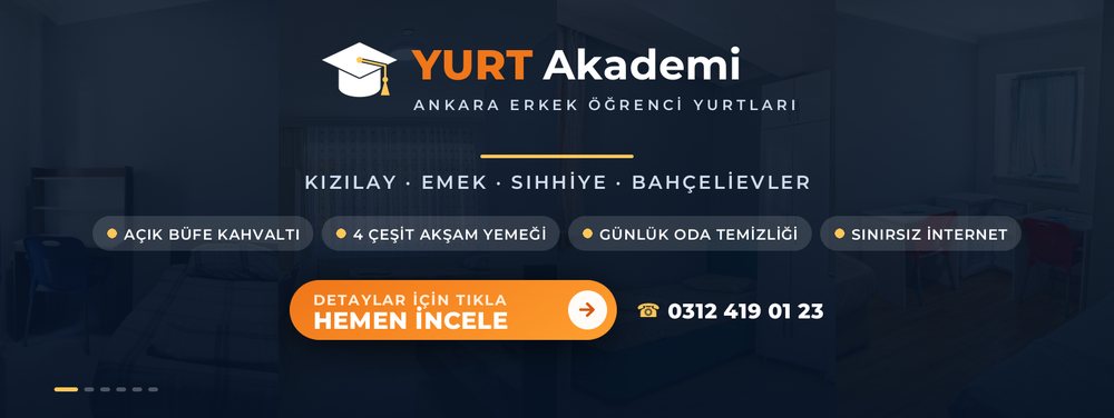Yurt Akademi Erkek ��renci Yurtlar� � K�z�lay, Emek, S�hhiye, Bah�elievler �ubeleri