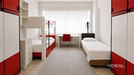 4. �ube Konya �deal K�z Yurdu - 3 Ki�ilik Oda
