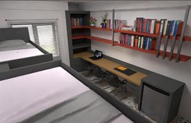 Tuna Y�ksek��renim K�z Yurdu - �� Ki�ilik Oda