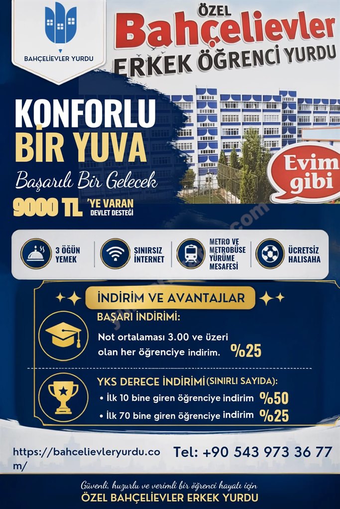 Bah�elievler �hlas Erkek ��renci Yurdu - Bro��r