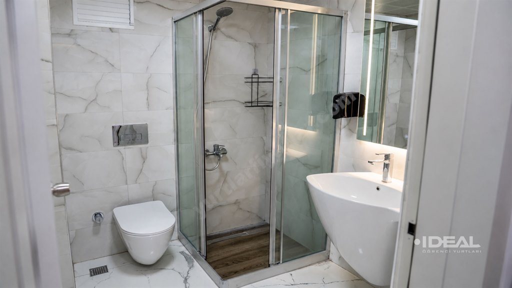 13.�UBE - �deal K�z ��renci Yurtlar� - WC Banyo