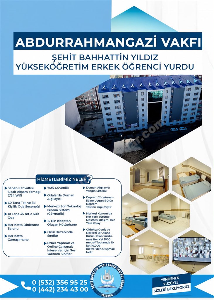 �ehit Bahattin Y�ld�z Erkek ��renci Yurdu
