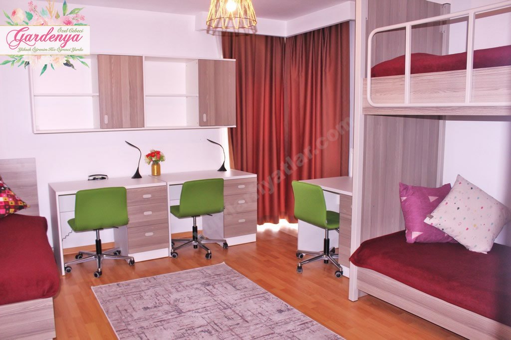 ankara cankaya ozel cebeci gardenya kiz ogrenci yurdu 3 kisilik oda yurtlar fiyatlar