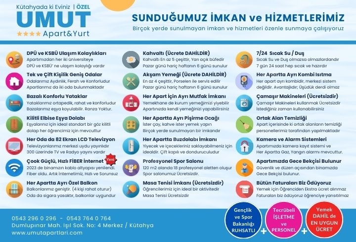 Umut Erkek ��renci Apart�