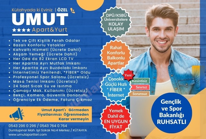 Umut Erkek ��renci Apart�