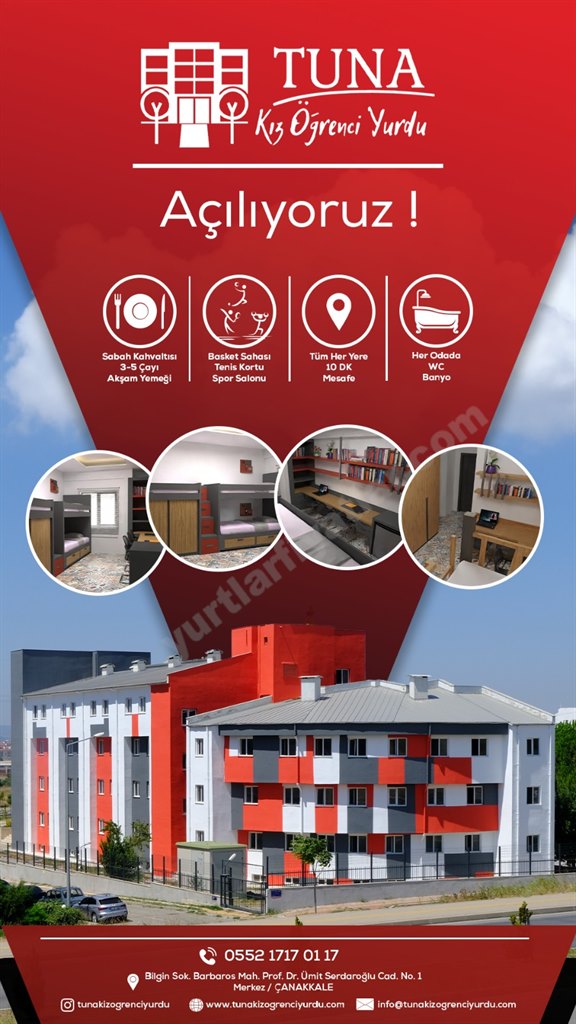 �anakkale �zel Tuna K�z ��renci Yurdu