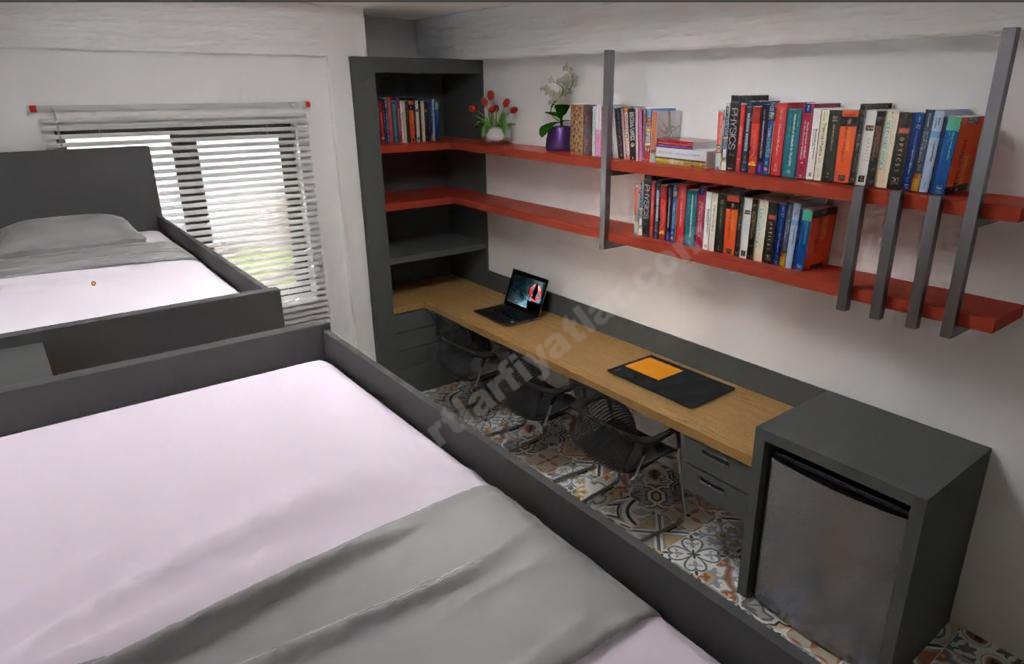 Tuna Y�ksek��renim K�z Yurdu - �� Ki�ilik Oda