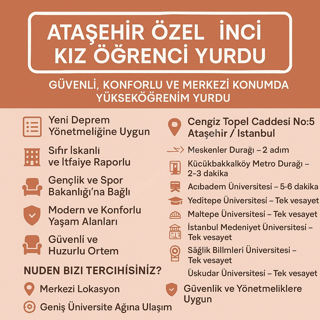 Academic House Ata�ehir �nci K�z ��renci Yurdu