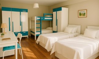 �stanbul - Be�ikta�, Academic House K�z ��renci Yurtlar� - 4 Ki�ilik Oda