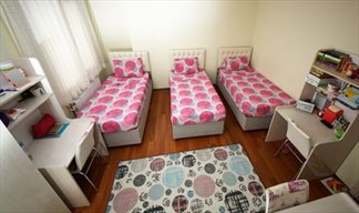 �stanbul - Maltepe, Turkuaz ��renci Yurtlar� Maltepe K�z �ubesi - 3 Ki�ilik Oda