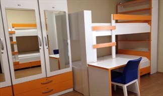 �stanbul - Kad�k�y, �zel Nil�fer G�kay K�z ��renci Yurdu - 4 Ki�ilik Oda - Geni�