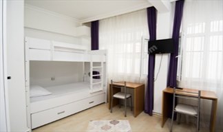 �stanbul - Fatih, Academic House �apa K�z ��renci Yurdu - 3 Ki�ilik Oda