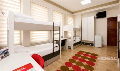 �stanbul - Be�ikta�, 24. �ube - �stanbul �deal K�z ��renci Yurdu - 6 Ki�ilik Oda