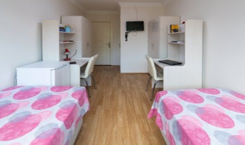 �stanbul - �i�li, Turkuaz Mecidiyek�y K�z ��renci Yurdu - 2 Ki�ilik Oda