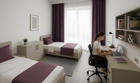 Ankara - G�lba��, Mia Vakf� �zel K�z ��renci Yurdu - 2 Ki�ilik Oda