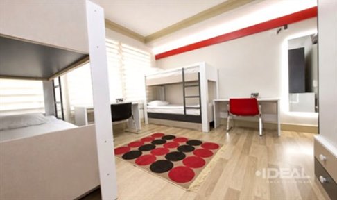 �stanbul - Be�ikta�, 24. �ube - �stanbul �deal K�z ��renci Yurdu - 4 Ki�ilik Oda