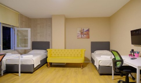 �stanbul - �i�li, Campucity Mecidiyek�y K�z ��renci Yurdu - 3 Ki�ilik Oda - Standart