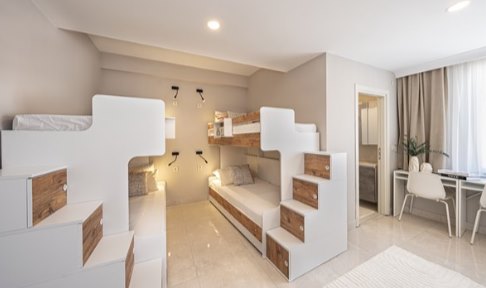 Kocaeli - Gebze, Academic House �nci K�z Yurdu (Maltepe) - 4 Ki�ilik Ranzal� Oda - 1.Tip