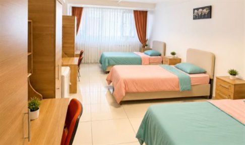 �stanbul - �i�li, Nrahat K�z ��renci Yurdu - 3 Ki�ilik Oda
