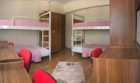 Ankara - �ankaya, Asude K�z ��renci Yurdu - 4 Ki�ilik Oda