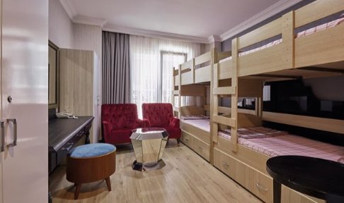 �stanbul - Fatih, �stanbul Fatih K�zta�� K�z ��renci Yurdu - 4 Ki�ilik Oda