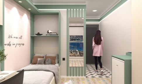 �stanbul - B�y�k�ekmece, �zel K�y� K�z ��renci Yurdu (B�y�k�ekmece) - 1 Ki�ilik Oda