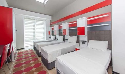 Konya - Sel�uklu, 23. �ube Konya �deal Erkek ��renci Yurdu - 4 Ki�ilik Oda - Bazal�